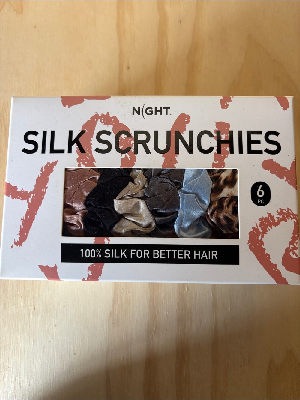 Silk Scrunchies - 6 Pack Mixed Colors